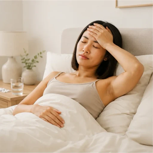 Patient discussing migraine treatment